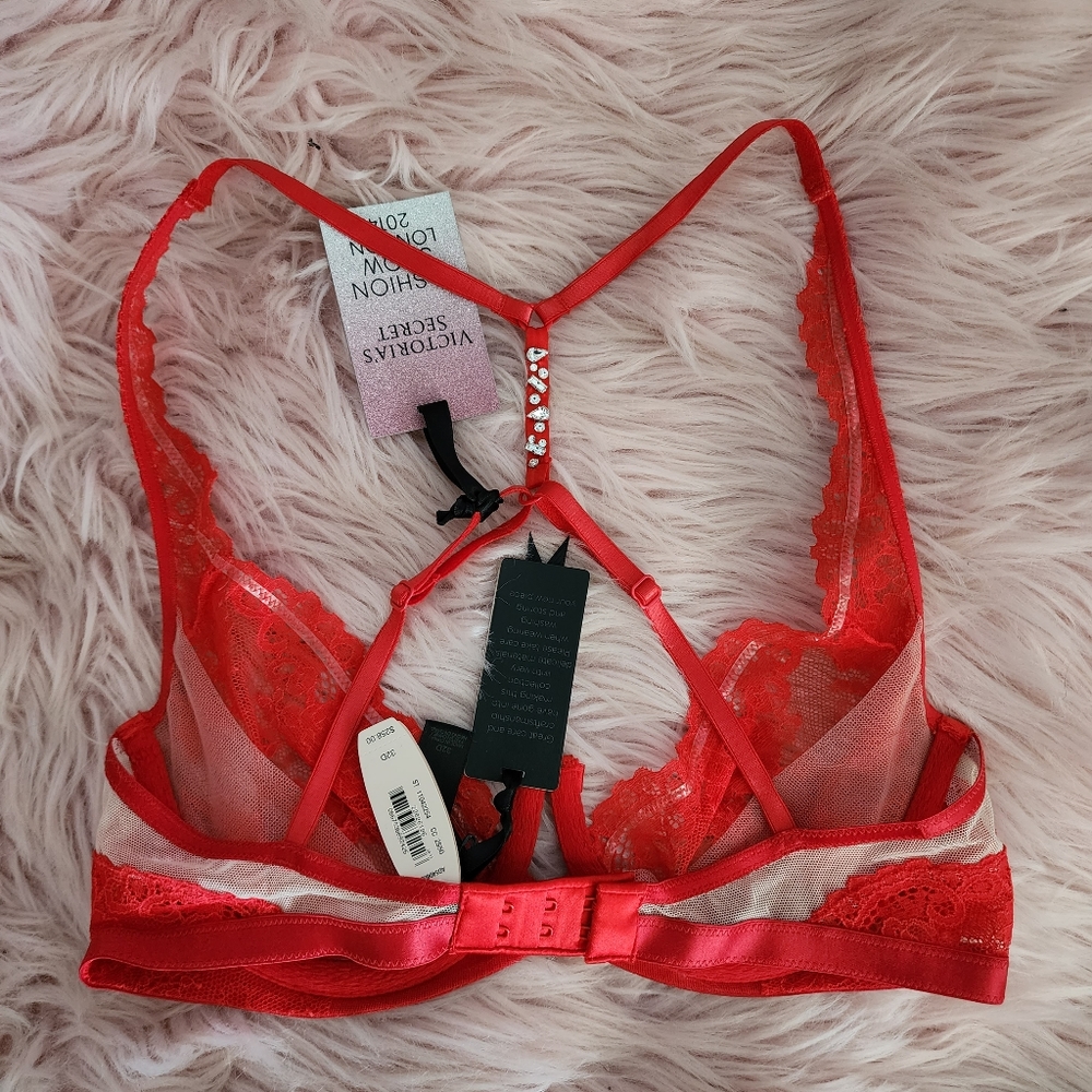Victoria's Secret designer crystal t-back bra 32D Fashion Show 2014 - Picture 5 of 8
